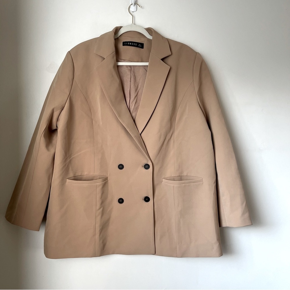 Princess Polly Lioness Wyoming Mocha Tan Oversized Blazer XL - Picture 8 of 11